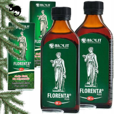 JODŁA BIAŁA NA ODPORNOŚĆ ekstrakt wyciąg FLORENTA PLUS 200ml x2 0,4L BIOLIT