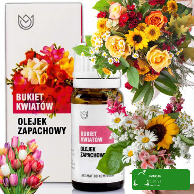 OLEJEK ZAPACHOWY eteryczny kwiatowy BUKIET KWIATÓW 10ml kwiaty aromaterapia