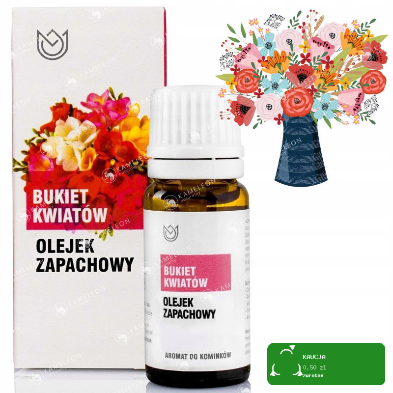 OLEJEK ZAPACHOWY eteryczny kwiatowy BUKIET KWIATÓW 10ml kwiaty aromaterapia