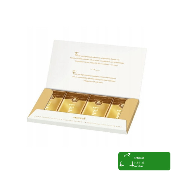 MERCI CZEKOLADA KAWOWO-ŚMIETANKOWA Kawowa Śmietankowa STORCK 4x 25g 100g