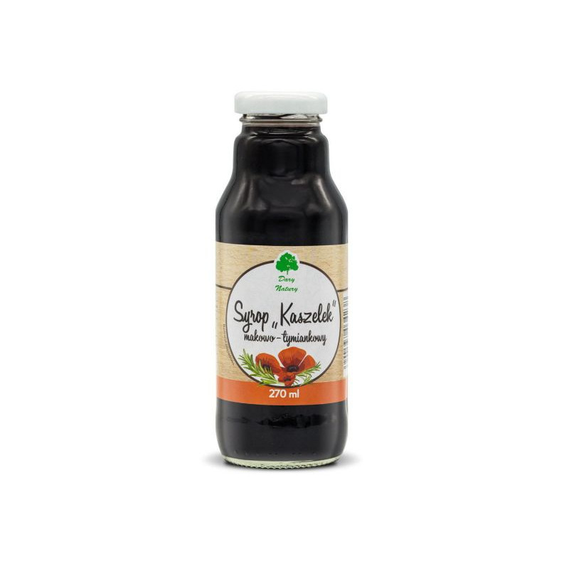 KASZELEK SYROP MAKOWO-TYMIANKOWY Mak Pigwowiec Tymianek 270ml DARY NATURY