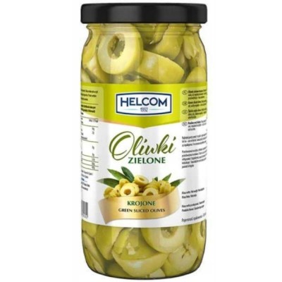 Helcom OLIWKI ZIELONE KROJONE 935ml duży słoik