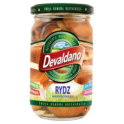 DEVALDANO - RYDZ MARYNOWANY 280g / słoik
