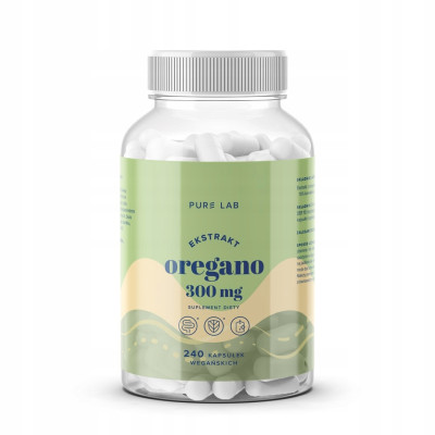 EKSTRAKT Z OREGANO 300mg 240 kaps AURA HERBALS PURE LAB wsparcie TRAWIENIE