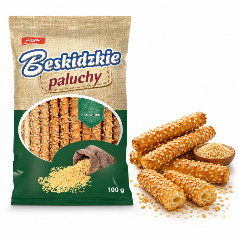 Askam BESKIDZKIE PALUCHY Z SEZAMEM sezam sezamowe 100g