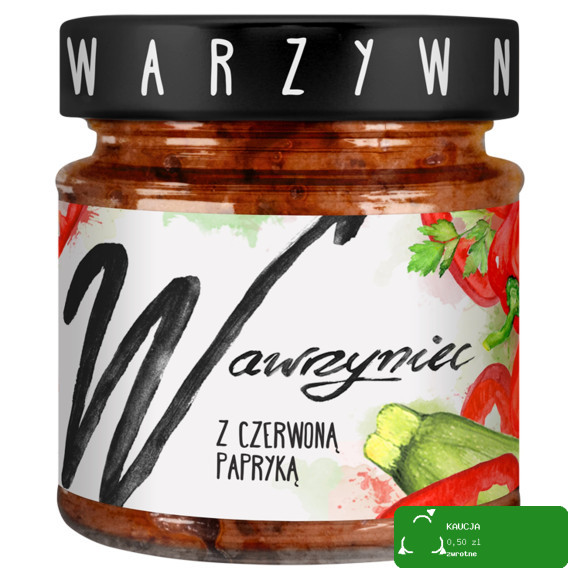 WAWRZYNIEC PASTA WARZYWNA do pieczywa Z CIECIERZYCY Z CZERWONĄ PAPRYKĄ 180g