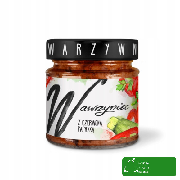 WAWRZYNIEC PASTA WARZYWNA do pieczywa Z CIECIERZYCY Z CZERWONĄ PAPRYKĄ 180g