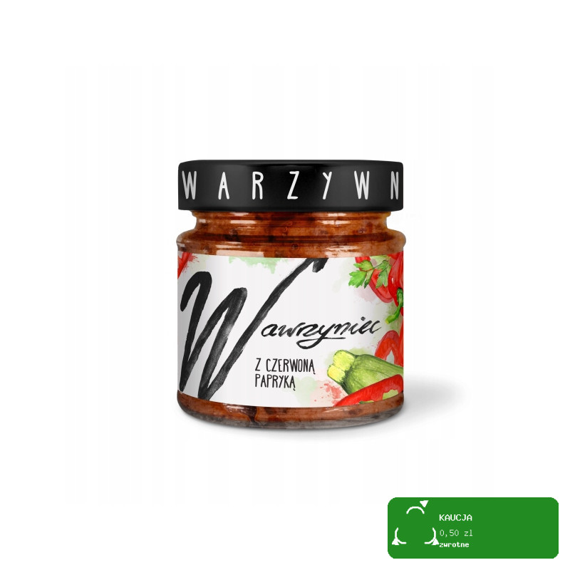 WAWRZYNIEC PASTA WARZYWNA do pieczywa Z CIECIERZYCY Z CZERWONĄ PAPRYKĄ 180g