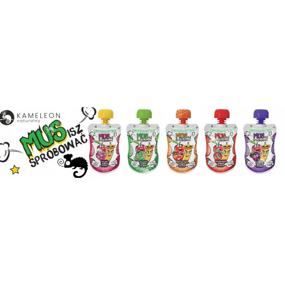 ORYGINALNY SOK MUS OWOCOWY BEZ CUKRU Jabłko Marchew + Wit. C 110ml x12 1,3L