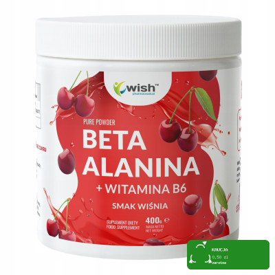 Wish BETA ALANINA + WITAMINA B6 WIŚNIA WYTRZYMAŁOŚĆ  MIĘŚNIE