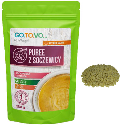 GOTOVO szybkie danie w 1 minutę PURE PUREE Z SOCZEWICY ZIELONEJ 250g 0,25KG