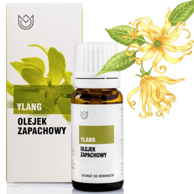 OLEJEK ZAPACHOWY eteryczny YLANG 10ml afrodyzjak relaksuje uspokaja na sen