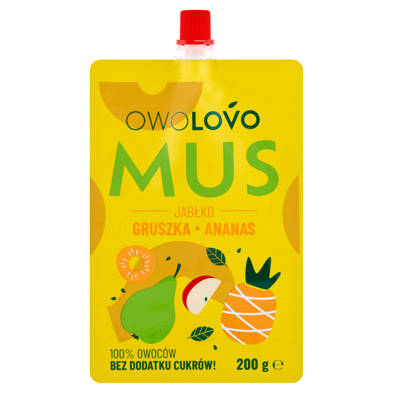 OWOLOVO MUS GRUSZKA ANANAS 200G