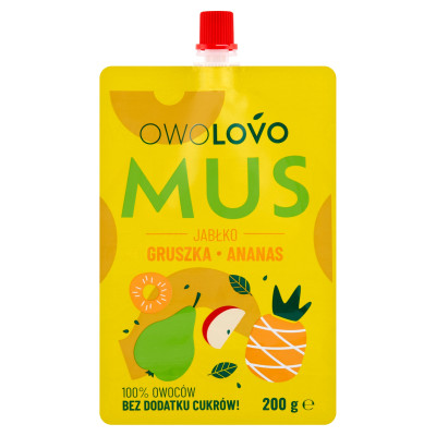 OWOLOVO MUS GRUSZKA ANANAS 200G