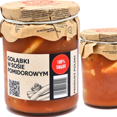 GOŁĄBKI W SOSIE POMIDOROWYM W SŁOIKU gotowe danie mięsne