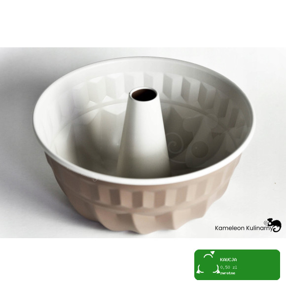 FORMA z tuleją BLACHA DO pieczenia CIASTA BABKI BABKA fi 22cm CAFFE CREME