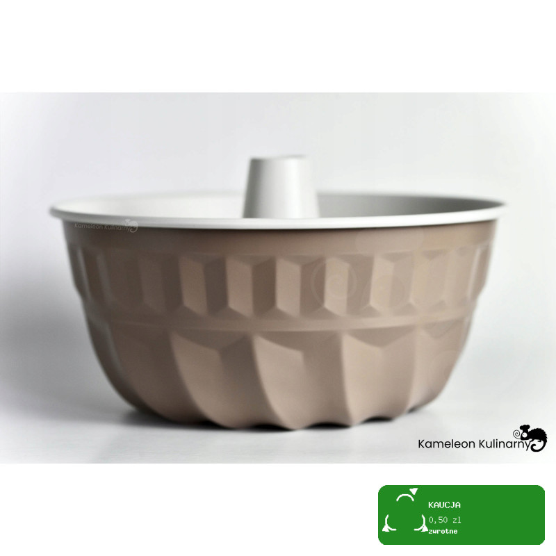 FORMA z tuleją BLACHA DO pieczenia CIASTA BABKI BABKA fi 22cm CAFFE CREME