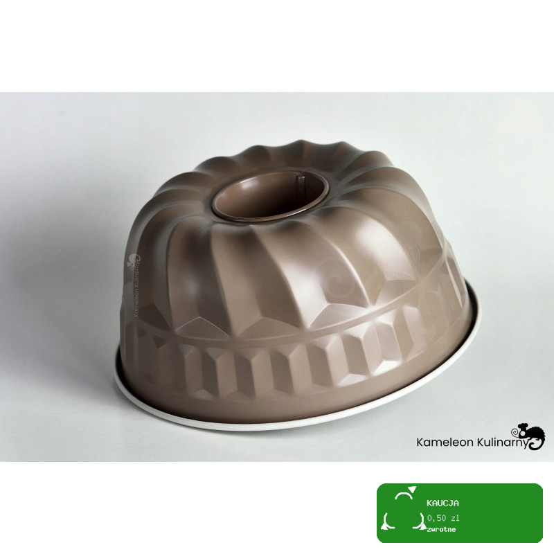 FORMA z tuleją BLACHA DO pieczenia CIASTA BABKI BABKA fi 22cm CAFFE CREME