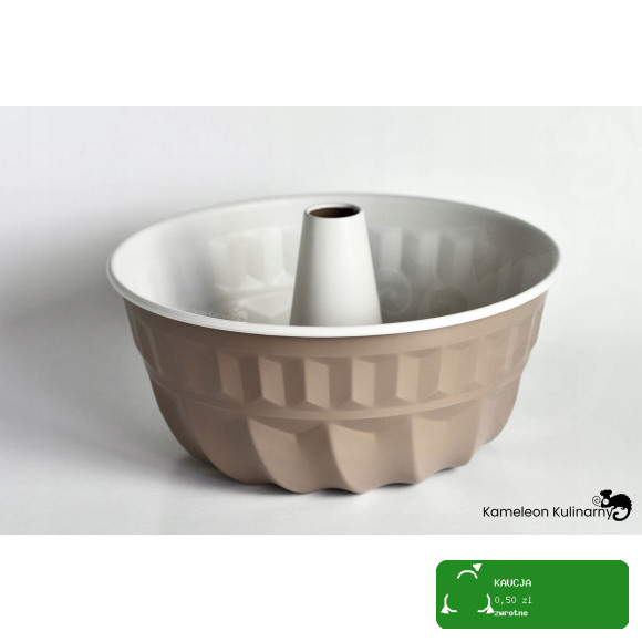 FORMA z tuleją BLACHA DO pieczenia CIASTA BABKI BABKA fi 22cm CAFFE CREME