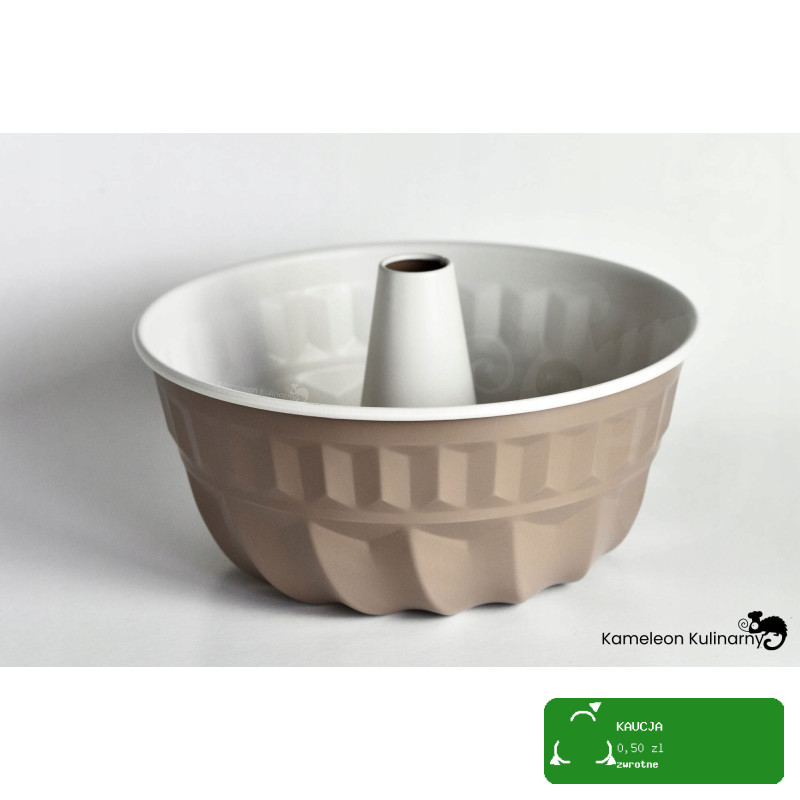 FORMA z tuleją BLACHA DO pieczenia CIASTA BABKI BABKA fi 22cm CAFFE CREME