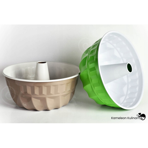 FORMA z tuleją BLACHA DO pieczenia CIASTA BABKI BABKA fi 22cm CAFFE CREME