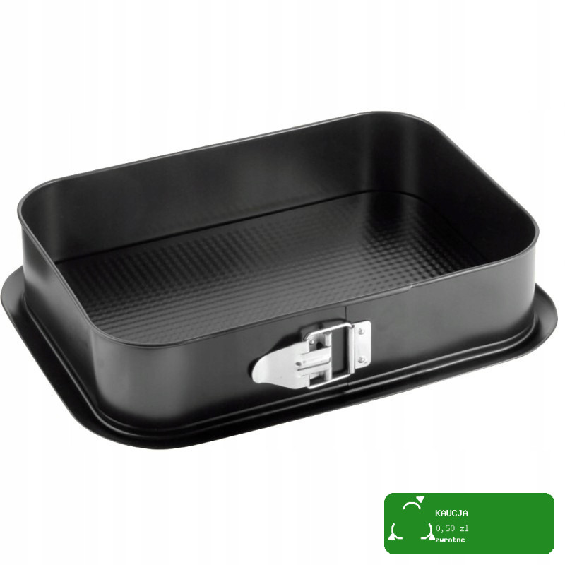 FORMA BLACHA TORTOWNICA do CIASTA PIECZENI wyjmowane dno 34x24 PROSTOKĄTNA