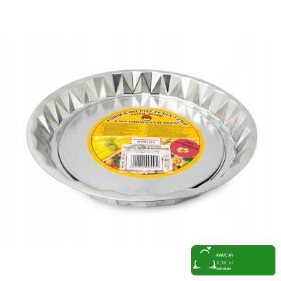 FORMAZ WYJMOWANYM DNEM DO TARTY PIZZY TARTY fi 28cm 280mm srebrna stalowa