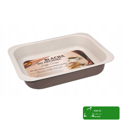 FORMA BLACHA DO PIECZENIA Caffe Creme PROSTOKĄTNA 29x22x6cm STAL NIERDZEWNA