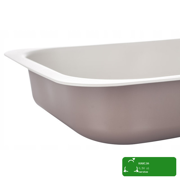 FORMA BLACHA DO PIECZENIA Caffe Creme PROSTOKĄTNA 29x22x6cm STAL NIERDZEWNA