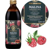 HERBAL 100% SOK MALINOWY 500ml wsparcie: ODPORNOŚĆ