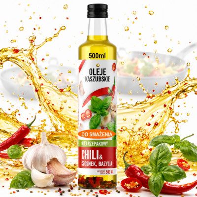 ACS OLEJ RZEPAKOWY RAFINOWANY do smażenia CHILI CZOSNEK 250ml KRÓTKA DATA