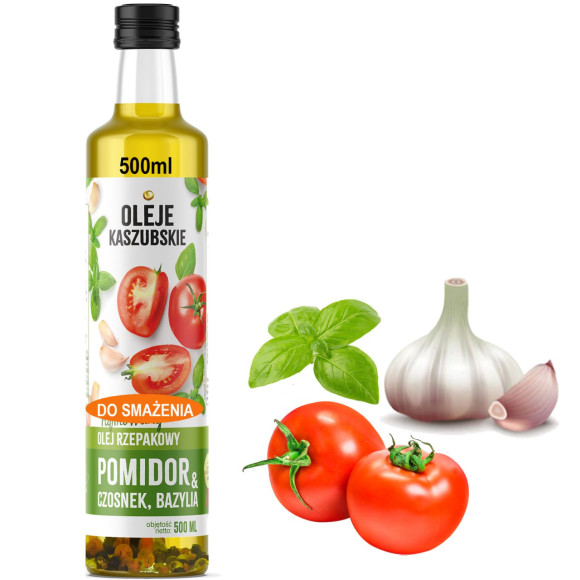 ACS OLEJ RZEPAKOWY RAFINOWANY do smażenia POMIDOR CZOSNEK BAZYLIA 500ml