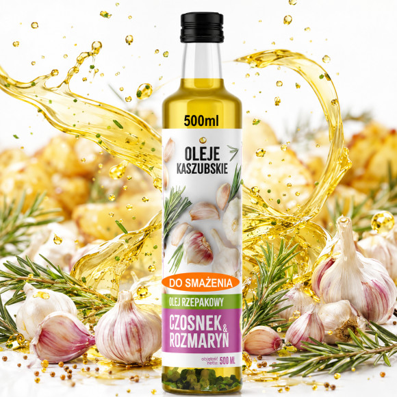 ACS OLEJ RZEPAKOWY SMAKOWY RAFINOWANY do smażenia CZOSNEK ROZMARYN 500ml