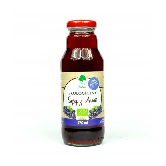SYROP Z ARONI do herbaty EKO 270ml DARY NATURY wsparcie PRZEZIĘBIENIE GRYPA