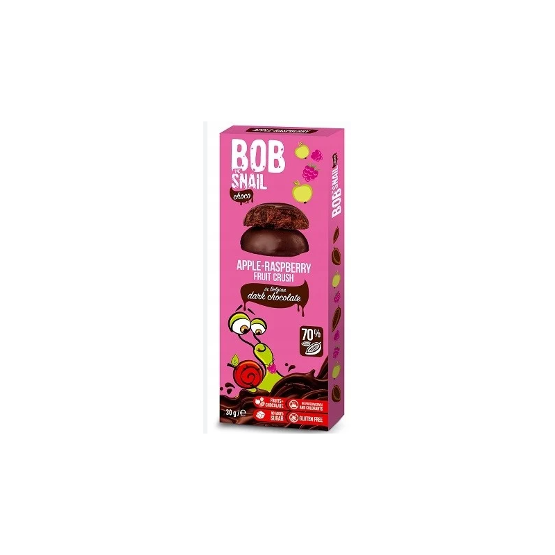 BOB SNAIL PRZEKĄSKA W CZEKOLADZIE MALINA 30G