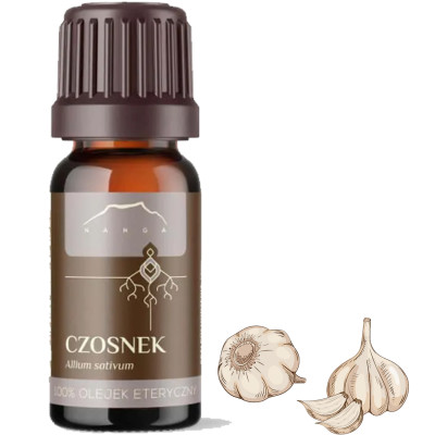 NANGA OLEJEK ETERYCZNY CZOSNKOWY CZOSNEK do masażu inhalacji aromaterapii