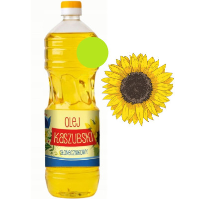 ACS OLEJ KASZUBSKI SŁONECZNIKOWY RAFINOWANY 100% do smażenia 1000ml 1L