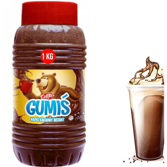 GUMIŚ KAKAO ROZPUSZCZALNE INSTANT z WITAMINAMI 1KG x6 na 150 napojów! 6KG