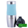 KUBEK TERMICZNY BIDON TERMOS + uchwyt 480ml NIEBIESKI Kamille KM 2051 stal