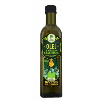OLEJ Z NASION CZARNUSZKI TŁOCZONY NA ZIMNO CZARNUSZKA eko 100ml 0,1L DARY