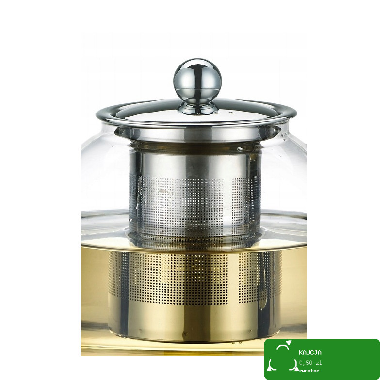 DZBANEK SZKLANY Z ZAPARZACZEM ZAPARZACZ do HERBATY ZIÓŁ 1500ml 1,5L Kamille