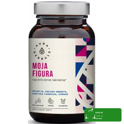 MOJA FIGURA wspiera OGRANICZENIE ŁAKNIENIA Opuncja Gurmar Z.herbat 60k AURA