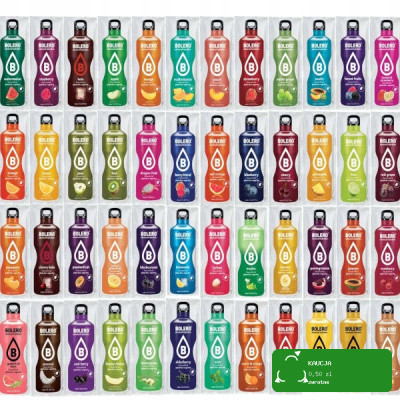 48x NAPÓJ IZOTONICZNY W PROSZKU BOLERO DRINK 9g MIX 48 SMAKÓW BEZ dod CUKRU