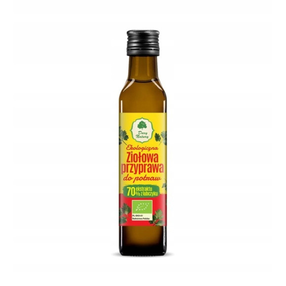 eko ZIOŁOWA PRZYPRAWA DO POTRAW W PŁYNIE 70% ekstrakt Z LUBCZYKU 250ml DARY