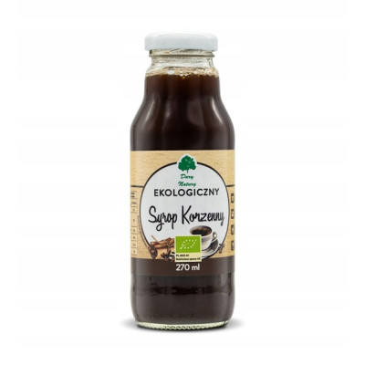 SYROP KORZENNY DO KAWY HERBATY eko 270ml 0,27L DARY NATURY KRÓTKA DATA