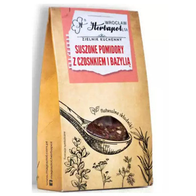 HERBAPOL PRZYPRAWA SUSZONE POMIDORY Z CZOSNKIEM I BAZYLIĄ OREGANO mix 30g