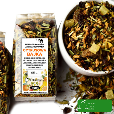KAMELEON KULINARNY HERBATA OWOCOWA CYTRUSOWA BAJKA 100G