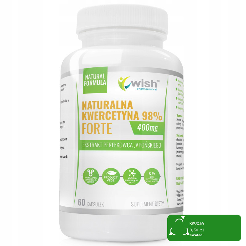 KWERCETYNA FORTE 400mg PERŁOWIEC JAPOŃSK 60k wsparcie CIŚNIENIE CHOLESTEROL