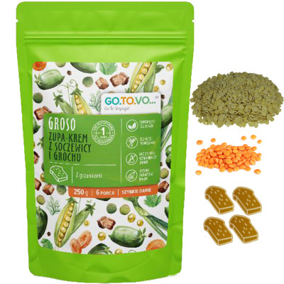 GOTOVO szybkie danie GROSO ZUPA KREM SOCZEW.GROCH GRZANKI 250g