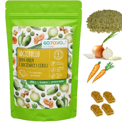 GOTOVO szybkie danie  ZUPA KREM Z SOCZEWICY +GRZANKI 250g